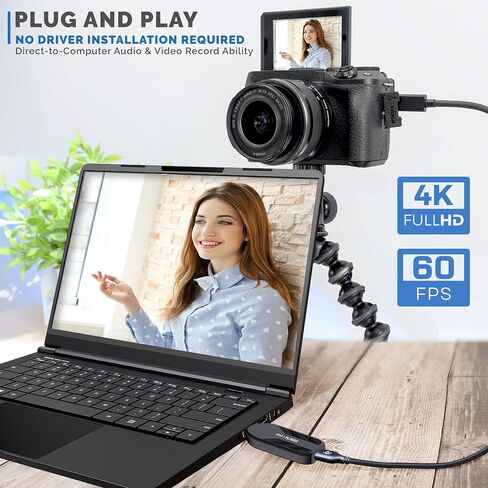 Pyle Capture Card 4K USB3.1 HDMI-to-USB Audio-Video Record via DSLR Camcorder Action Cam, Ultra High Speed, PS3, P4, PS5, Xbox, Nintendo Switch, Wii, Game Streaming, Conference Live Broadcast-PLINK3 in Kuwait