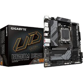 GIGABYTE B650M DS3H (AM5/ LGA 1718/ AMD/ B650/ Micro ATX/ 5-Year Warranty/ DDR5/ PCIe 4.0 M.2/ PCIe 4.0/ USB 3.2 Gen2X2 Type-C/ 2.5GbE LAN/Motherboard) in Saudi Arabia