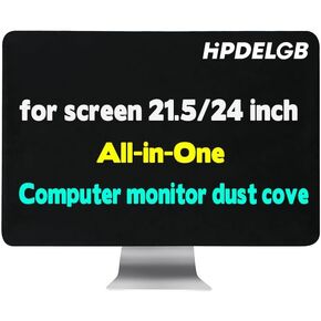 HPDELGB غطاء غبار شاشة الكمبيوتر أسود للشاشة 21.5/24 بوصة أو غطاء مقاوم للغبار لتلفزيون LCD الكل في واحد (حجم الشاشة 21.5-24 بوصة غطاء غبار الشاشة) (غطاء غبار شاشة 21.5-24 بوصة) in Saudi Arabia