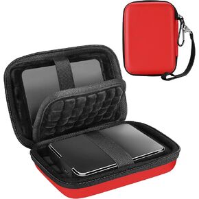 ProCase 2.5" External Hard Drive Carrying Case for 2 Drives -Black | Fits WD Elements, My Passport, Toshiba Canvio Basics, Seagate Backup Plus Slim & Expansion, 1TB-4TB Portable Hard Drives in Saudi Arabia
