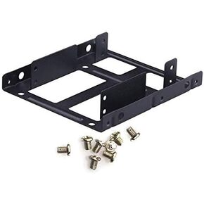 MEETOOT Double-Deck SSD Mounting Bracket Metal Dual Desktop HDD / SSD Hard Drive Bay Mounting Holder Adapter 2.5 to 3.5 in Saudi Arabia