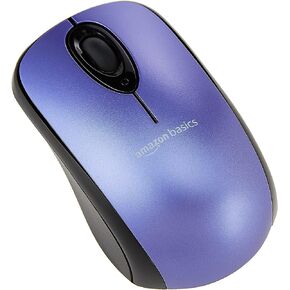 Amazon Basics 2.4 Ghz Wireless Optical Computer Mouse with USB Nano Receiver, Black
