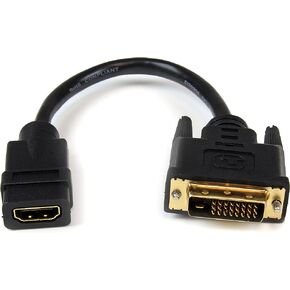 StarTech.com HDMI Male to DVI Female Adapter - 8in - 1080p DVI-D Gender Changer Cable (HDDVIMF8IN) | 1080p DVI-D Gender Changer Cable in Kuwait