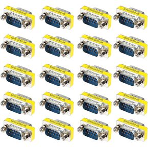 9 Pin RS-232 DB9 Male to Male Female to Female Serial Cable Gender Changer Coupler Adapter (10 Pack) in Kuwait
