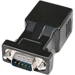DTech DB9 إلى RJ45 محول تسلسلي RS232 أنثى إلى RJ-45 أنثى محول إيثرنت متوافق مع أجهزة RS-232 القياسية ذات 9 دبوس in Kuwait