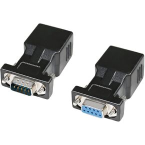 DTECH RS232 DB9 to RJ45 Serial Adapter DB-9 Female/Male to RJ-45 Female Ethernet Converter (2 Pack) in Saudi Arabia