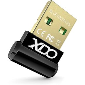 محول USB بلوتوث 5.3 للكمبيوتر المكتبي، التوصيل والتشغيل الحقيقي Mini EDR Bluetooth Dongle جهاز استقبال وجهاز إرسال لأجهزة الكمبيوتر المحمول ودعم سماعات الرأس ولوحة المفاتيح والماوس ومكبرات الصوت والطابعة Windows 11/10/8.1 in Kuwait