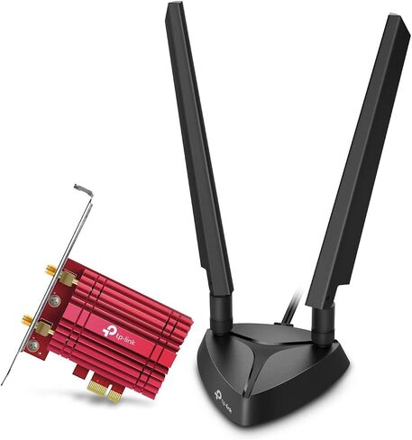 TP-Link WiFi 6 AX3000 PCIe WiFi Card (Archer TX3000E), Up to 2400Mbps, Bluetooth 5.2, 802.11AX Dual Band Wireless Adapter with MU-MIMO,OFDMA,Ultra-Low Latency, Supports Windows 11, 10 (64bit) only in Saudi Arabia
