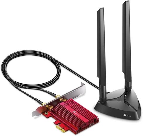 TP-Link WiFi 6 AX3000 PCIe WiFi Card (Archer TX3000E), Up to 2400Mbps, Bluetooth 5.2, 802.11AX Dual Band Wireless Adapter with MU-MIMO,OFDMA,Ultra-Low Latency, Supports Windows 11, 10 (64bit) only in Saudi Arabia