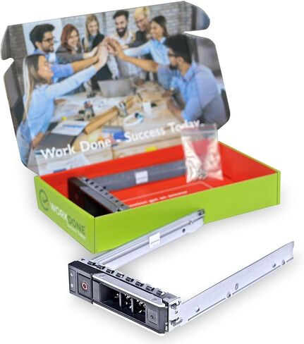 WORKDONE 3.5 inch Hard Drive Caddy - Compatible for Dell PowerEdge Servers - 14th Gen R440 R540 R640 R740 R740xd2 R6415 R7425 More - Bright LED Hot Swap SAS SATA Bracket Tray - with Setup Manual in Saudi Arabia