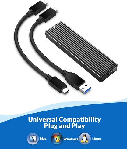 ORICO M.2 NVMe SSD Enclosure, USB 3.1 Gen 2 (10 Gbps) to NVMe PCI-E M.2 SSD Case Support UASP for NVMe SSD Size 2230/2242/2260/2280(up to 4TB)-M2PV in Kuwait