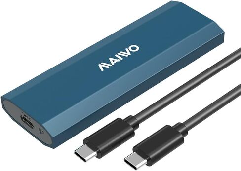 MAIWO M.2 NVMe Enclosure, M.2 NVMe PCIe SSD to USB Adapter, USB 3.1 GEN2 10Gbps Support UASP Trim, 4TB Capacity, Tool Free External Hard Drive Reader Case in Kuwait