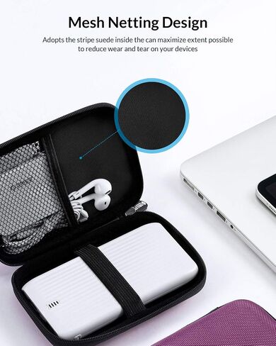 ORICO Hard Drive Case 2.5 inch External Drive Storage Carrying Bag Waterproof Shockproof with Inner Size 5.5x3.5x1.0inch for Organizing HDD and Electronic Accessories, Multi Colors (PHD-25) in Kuwait