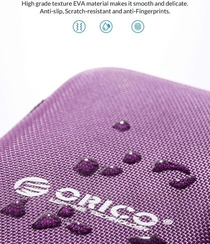 ORICO Hard Drive Case 2.5 inch External Drive Storage Carrying Bag Waterproof Shockproof with Inner Size 5.5x3.5x1.0inch for Organizing HDD and Electronic Accessories, Multi Colors (PHD-25) in Kuwait