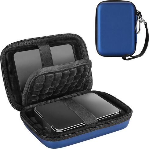 ProCase Hard Drive Case 2.5 Inch for Elements WD My Passport Canvio Basics Seagate Backup Plus Slim Expansion 1TB 2TB 3TB 4TB, Portable External Hard Drive Carrying Case -Black in Saudi Arabia
