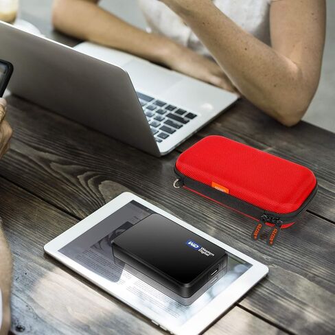 External Hard Drive Case, Shockproof EVA Travel Storage Bag | Fits WD My Passport, Seagate, Toshiba, 1TB 2TB 4TB, Power Bank, Portable Electronic Organizer in Kuwait