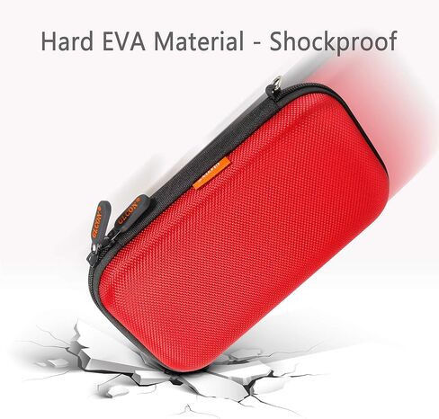 External Hard Drive Case, Shockproof EVA Travel Storage Bag | Fits WD My Passport, Seagate, Toshiba, 1TB 2TB 4TB, Power Bank, Portable Electronic Organizer in Kuwait