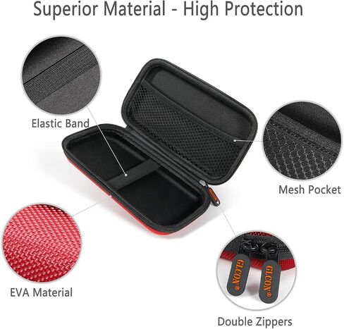 External Hard Drive Case, Shockproof EVA Travel Storage Bag | Fits WD My Passport, Seagate, Toshiba, 1TB 2TB 4TB, Power Bank, Portable Electronic Organizer in Kuwait