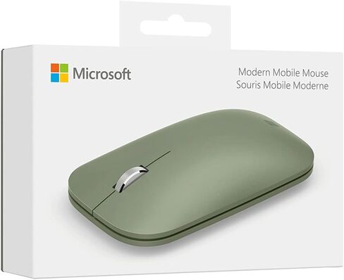Microsoft Wireless Bluetooth Mouse (2022), Sculpted Design for Ultimate Comfort and Smooth Scrolling, up to 1 Year of Battery Life, 2.4G Range, Forest Color in Saudi Arabia