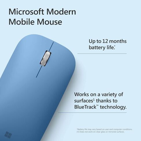 Microsoft Wireless Bluetooth Mouse (2022), Sculpted Design for Ultimate Comfort and Smooth Scrolling, up to 1 Year of Battery Life, 2.4G Range, Forest Color in Saudi Arabia
