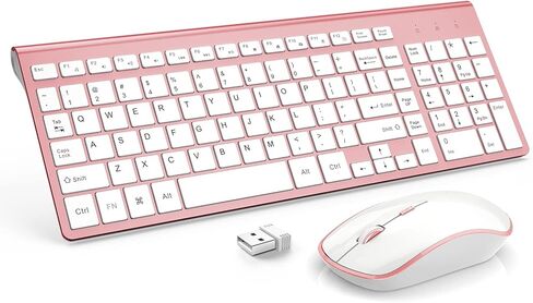 Wireless 2.4G Compact and Quiet Keyboard and Mouse Combo,Ergonomic and Portable Design for Computer, Windows,Desktop, PC, Laptop-Cangling Green in Saudi Arabia