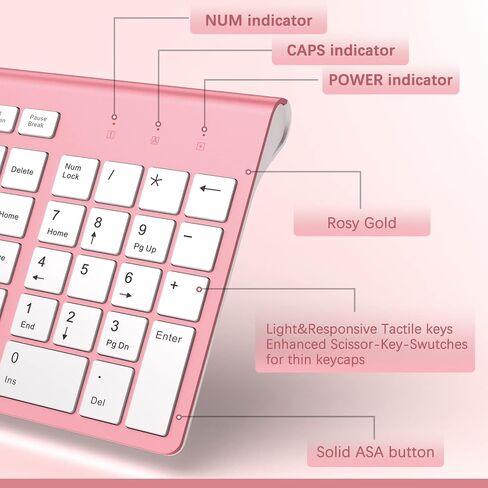 Wireless 2.4G Compact and Quiet Keyboard and Mouse Combo,Ergonomic and Portable Design for Computer, Windows,Desktop, PC, Laptop-Cangling Green in Saudi Arabia
