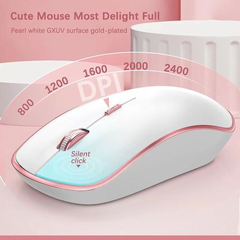Wireless 2.4G Compact and Quiet Keyboard and Mouse Combo,Ergonomic and Portable Design for Computer, Windows,Desktop, PC, Laptop-Cangling Green in Saudi Arabia