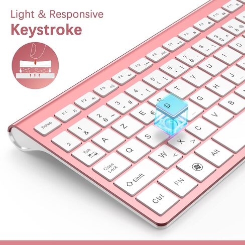 Wireless 2.4G Compact and Quiet Keyboard and Mouse Combo,Ergonomic and Portable Design for Computer, Windows,Desktop, PC, Laptop-Cangling Green in Saudi Arabia