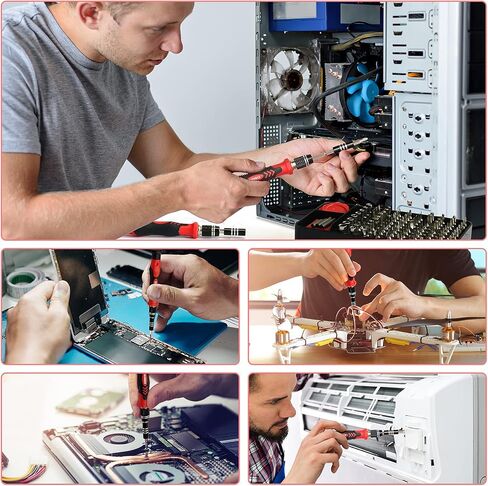 STREBITO Precision Magnetic Screwdriver Set 124-Piece Electronics Tool Kit | 101 Precision Bits, Electronics Screwdriver Set for Computer, Laptop, Cell Phone, PC, MacBook, iPhone, PS4, PS5, Xbox Repair in Kuwait