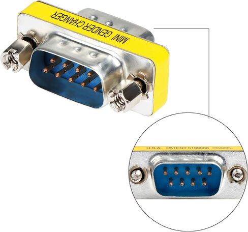 9 Pin RS-232 DB9 Male to Male Female to Female Serial Cable Gender Changer Coupler Adapter (10 Pack) in Kuwait