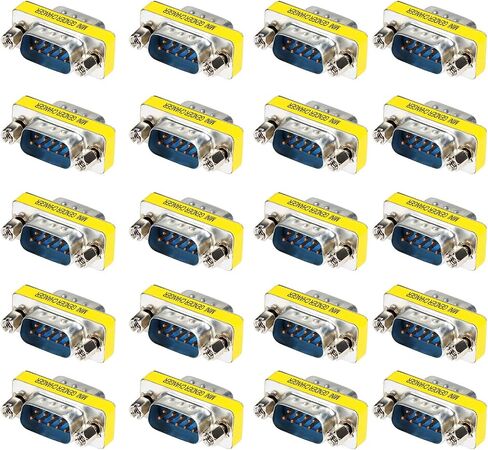 9 Pin RS-232 DB9 Male to Male Female to Female Serial Cable Gender Changer Coupler Adapter (10 Pack) in Kuwait