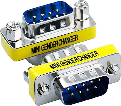 9 Pin RS-232 DB9 Male to Male Female to Female Serial Cable Gender Changer Coupler Adapter (10 Pack) in Kuwait