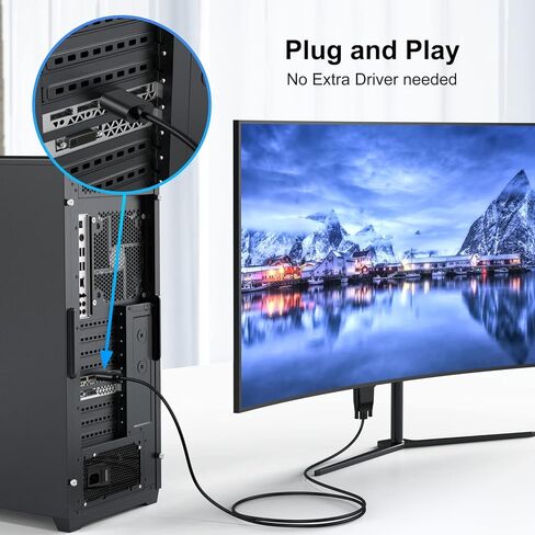 HDMI to VGA Adapter Converter, 1080P Male to Female Cord for Computer, Desktop, Laptop, PC, Monitor, Projector, HDTV, Chromebook, Raspberry Pi, Roku, Xbox and More in Saudi Arabia
