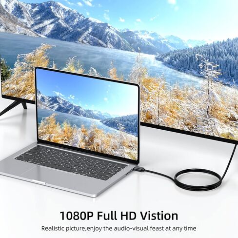 HDMI to VGA Adapter Converter, 1080P Male to Female Cord for Computer, Desktop, Laptop, PC, Monitor, Projector, HDTV, Chromebook, Raspberry Pi, Roku, Xbox and More in Saudi Arabia