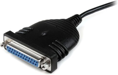 StarTech 6ft. (1.8m) USB to Parallel Port Adapter, IEEE-1284 (ICUSB1284) | Male/Male, USB to Centronics Cable in Kuwait