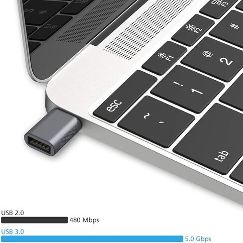 محول Nonda USB C إلى USB 3.0 (عبوتان)، محول USB إلى USB C، USB من النوع C إلى USB، محول Thunderbolt 4/3 إلى USB أنثى OTG لجهاز MacBook Pro2021، MacBook Air 2020، iPad Pro 2021، المزيد من النوع C الأجهزة in Kuwait