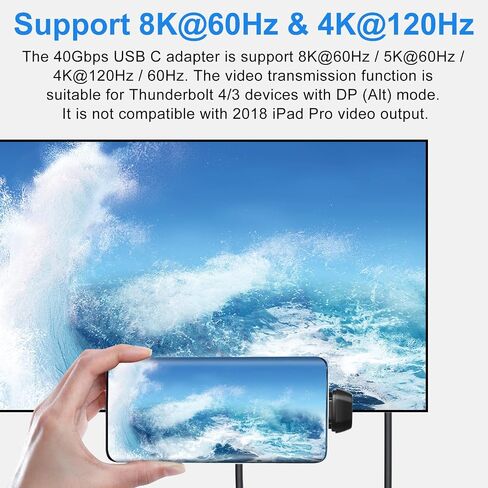 محول Dbilida USB C أنثى إلى أنثى 2 حزمة، محول USB40 جيجابت في الثانية يدعم 100 وات، 8 كيلو عند 60 هرتز، 5 كيلو عند 60 هرتز، 4 كيلو عند 120 هرتز متوافق مع Thunderbolt 4/3، MacBook Pro 2021، MacBook Air 2022 والمزيد من الأجهزة من النوع C in Kuwait
