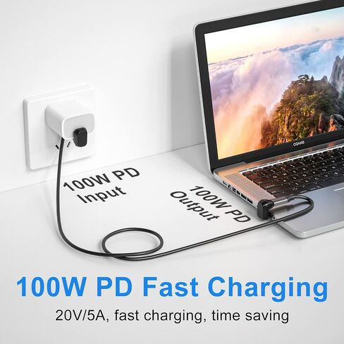 محول Dbilida USB C أنثى إلى أنثى 2 حزمة، محول USB40 جيجابت في الثانية يدعم 100 وات، 8 كيلو عند 60 هرتز، 5 كيلو عند 60 هرتز، 4 كيلو عند 120 هرتز متوافق مع Thunderbolt 4/3، MacBook Pro 2021، MacBook Air 2022 والمزيد من الأجهزة من النوع C in Kuwait