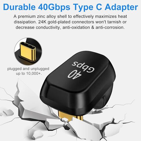 محول Dbilida USB C أنثى إلى أنثى 2 حزمة، محول USB40 جيجابت في الثانية يدعم 100 وات، 8 كيلو عند 60 هرتز، 5 كيلو عند 60 هرتز، 4 كيلو عند 120 هرتز متوافق مع Thunderbolt 4/3، MacBook Pro 2021، MacBook Air 2022 والمزيد من الأجهزة من النوع C in Kuwait