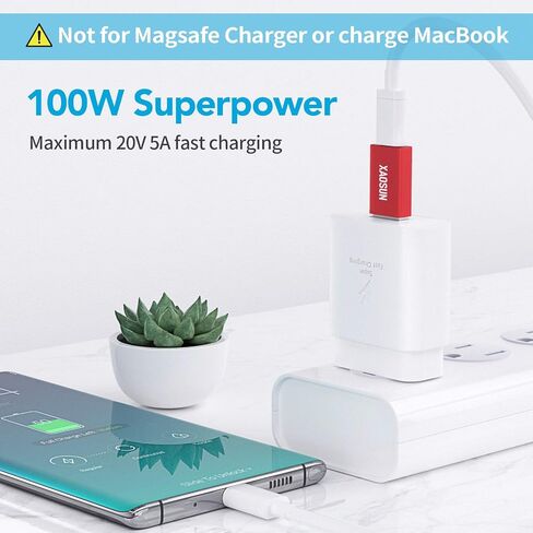 XAOSUN 10Gbps USB A to USB C Adapter, 3.2 USB to USB C Adapter Grey 2-Pack | Data Transfer USB C to USB Adapter, QC5.0 100W Fast Charging for iPhone 17/16/15/14 Plus Pro Max, Laptop, Charger, Quest Link in Kuwait