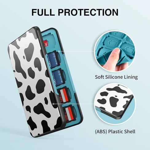HEIYING SD Card Holder with 40 Precise Slots for SDXC SDHC Micro SD Cards | Portable SD Card Case, Hard ABS Shell with Soft Silicone Lining, Precise Card Slots,Magnetic Closure for Neat Storage in Kuwait