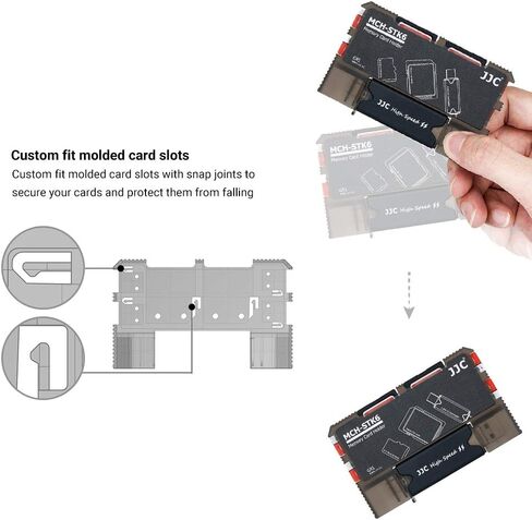 10 Slots Micro SD Card Holder Case Storage Organizer, Ultra Slim Credit Card Size Lightweight Portable TF MSD Memory Card Storage in Kuwait