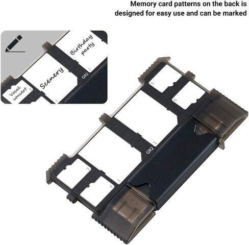 10 Slots Micro SD Card Holder Case Storage Organizer, Ultra Slim Credit Card Size Lightweight Portable TF MSD Memory Card Storage in Kuwait