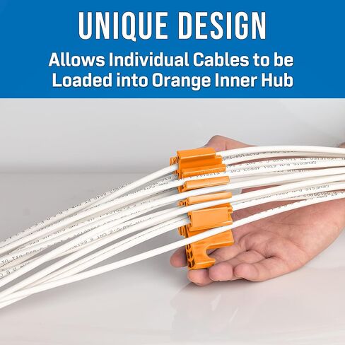 Cable Comb Tool, Wire Comb, Cable Dresser, Bundler, Organizing Tool, Ethernet Comb, Network Cable, Data Cable Comb, Cable Dresser, Cat6 – Patented Design - Perfect for Cable Management in Kuwait