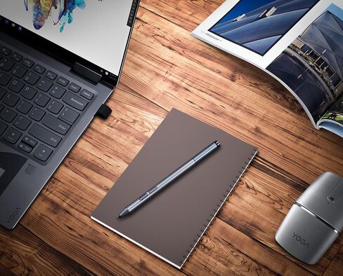 قلم Lenovo الرقمي 2 (كمبيوتر محمول) - استجابة فائقة اللمس وحافظة حضرية لأجهزة الكمبيوتر المحمول/الكمبيوتر المحمول/الكمبيوتر اللوحي مقاس 14 بوصة - مقاوم للماء - مقصورات مبطنة، مساحة تخزين بسحاب للملحقات in Kuwait