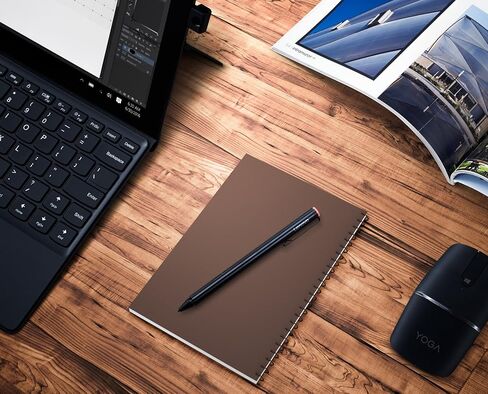 قلم Lenovo الرقمي 2 (كمبيوتر محمول) - استجابة فائقة اللمس وحافظة حضرية لأجهزة الكمبيوتر المحمول/الكمبيوتر المحمول/الكمبيوتر اللوحي مقاس 14 بوصة - مقاوم للماء - مقصورات مبطنة، مساحة تخزين بسحاب للملحقات in Kuwait