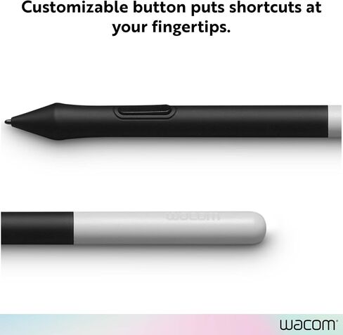 Wacom One Pen, for Wacom One 12, 13 & 14 CP91300B2Z | Cordless and Battery Free so it never needs a charge, programmable pen button puts shortcuts at your fingertips in Saudi Arabia