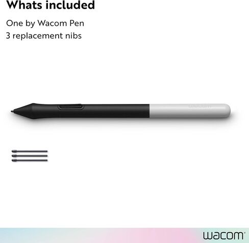 Wacom One Pen, for Wacom One 12, 13 & 14 CP91300B2Z | Cordless and Battery Free so it never needs a charge, programmable pen button puts shortcuts at your fingertips in Saudi Arabia
