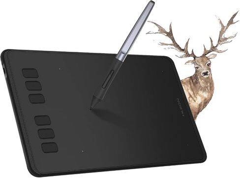هيون تابلت رسم جرافيك انسبايروي H640P من هيون مع قلم ستايلس بدون بطارية وحساسية ضغط 8192 in Kuwait