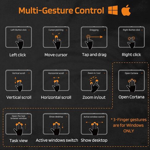 LTC Wired/Wireless Bluetooth Trackpad & Numpad, Portable Built-in Multi-Touch Gesture Numeric Touchpad Mouse for Windows, Computer, Notebook, PC, Laptop, Tablet in Kuwait